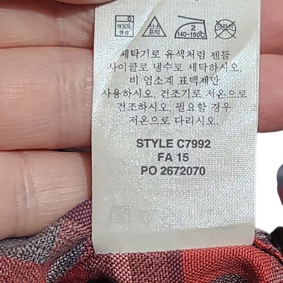 J. Crew Red Blue Plaid Button Shirt Size Large NWT - Picture 5 of 6